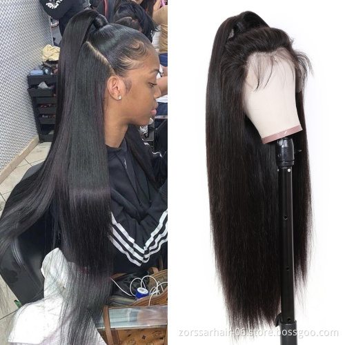 Wholesale Hd Transparent Lace Raw Mink Indian Virgin Hair Wigs Human Hair Lace Front Cuticle Aligned Human Hair Lace Front Wig